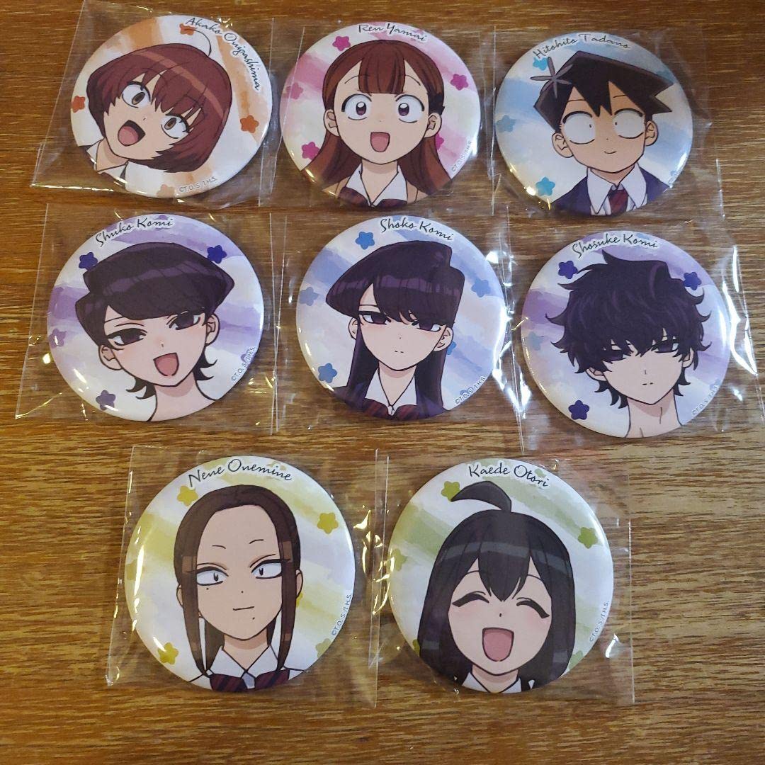 Amazon | 古見さんは、コミュ症 ランダムHITくじ 缶バッジ 8個